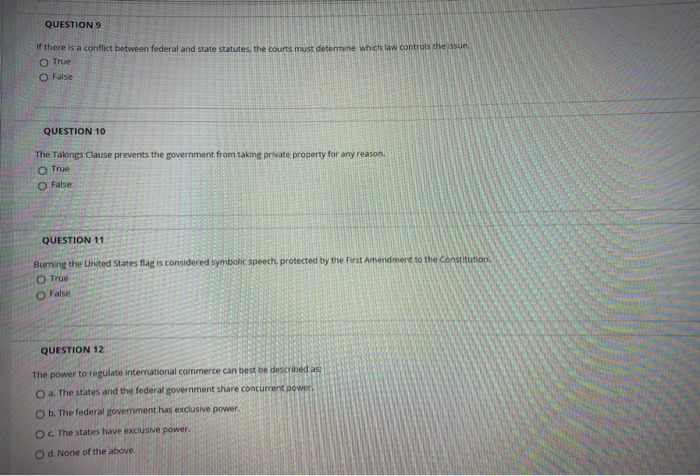 Question Completion Status: QUESTION 1