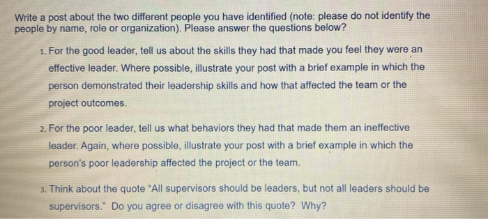 Write a post about the two different people you