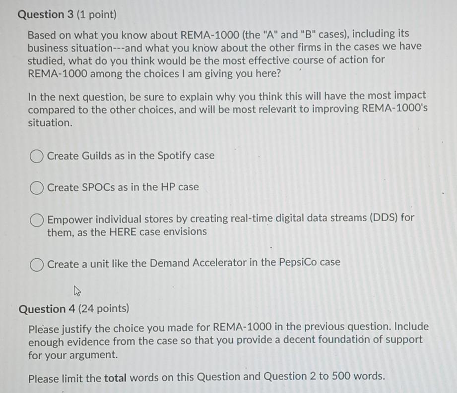 Question 3 (1 point) Based on what you know about