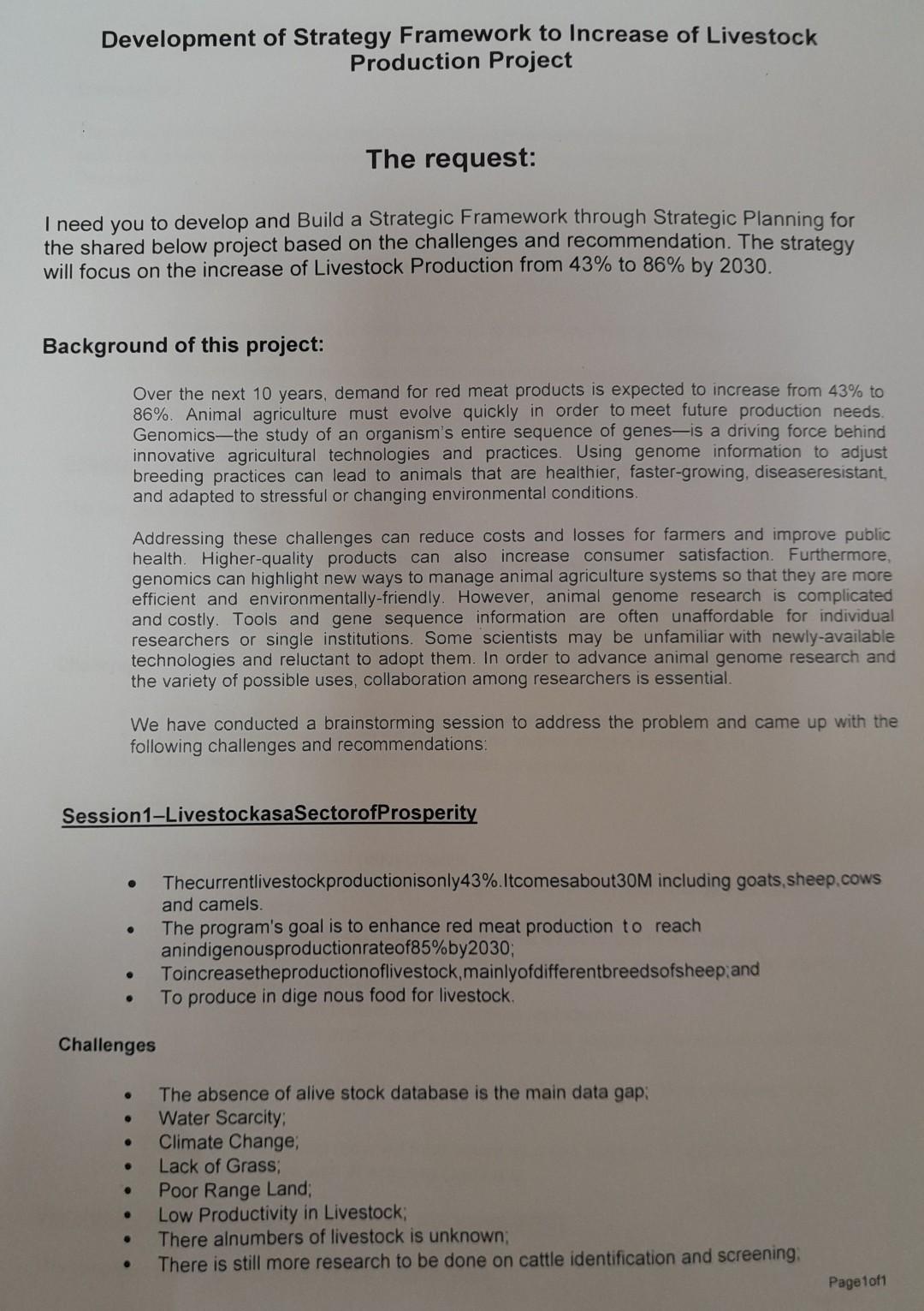 Development of Strategy Framework to Increase of