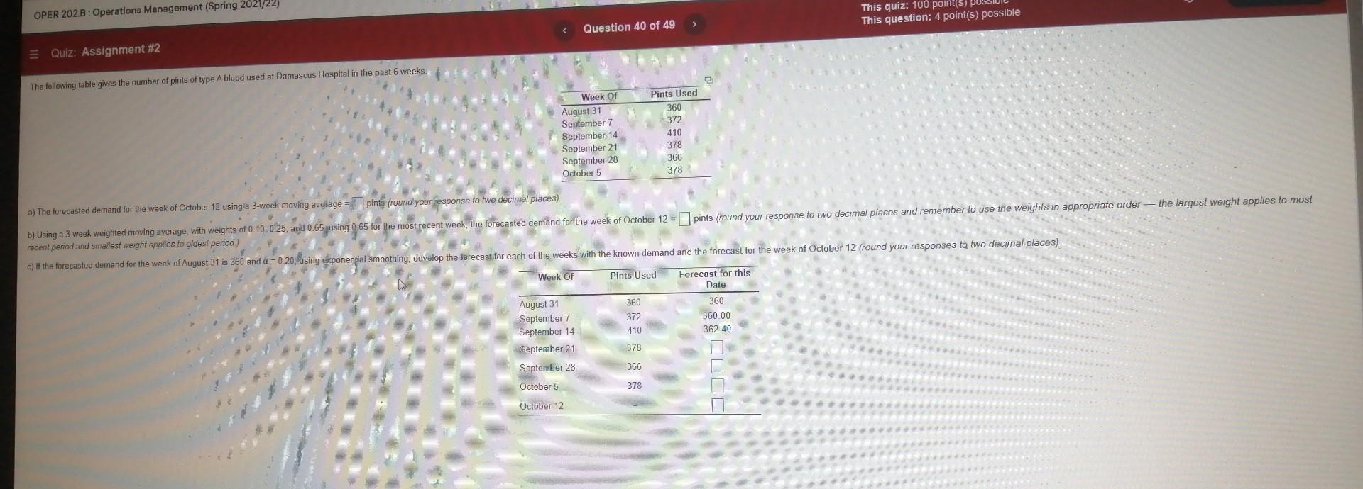 OPER 202.8: Operations Management (Spring