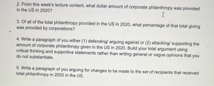 2. From this week's lecture content, what dollar