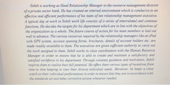 -Sohib is working as Head Relationship Manager in