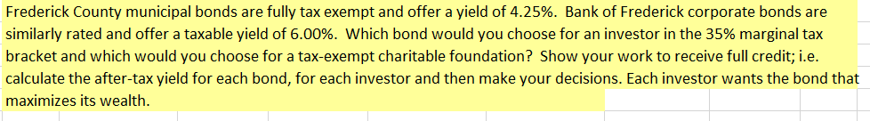 Please show your work. Thank you! Frederick