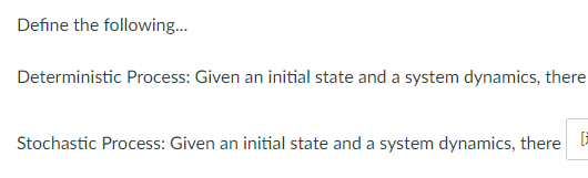Question 15 2 pts Define the following...