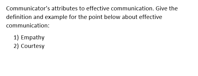 Communicator's attributes to effective