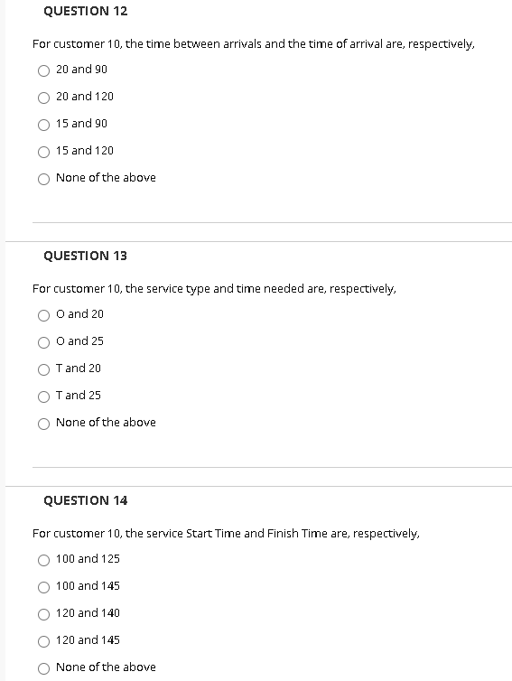 Please help me with the following QUESTION 12 For