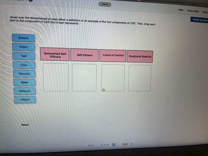 Seved Help Seve Hover over the termsames to