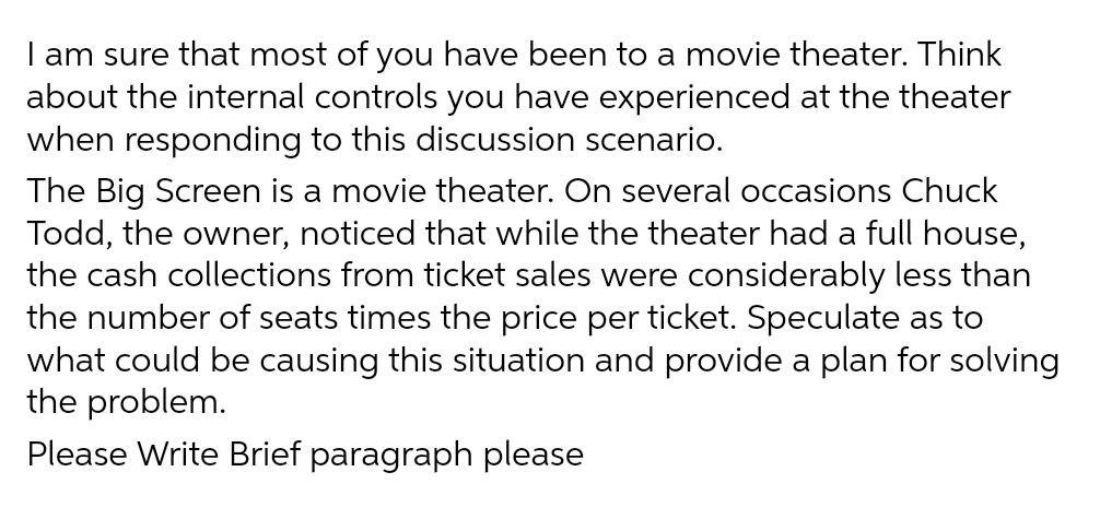 I am sure that most of you have been to a movie