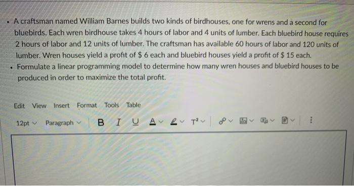 please formulate the given problem. There is no