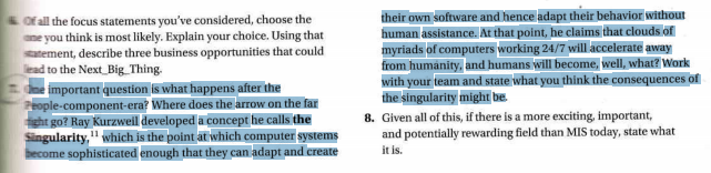 Question 7 needed only around 100-150 Words