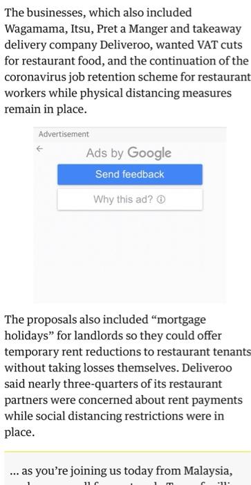 Based on this article. Write up your report by