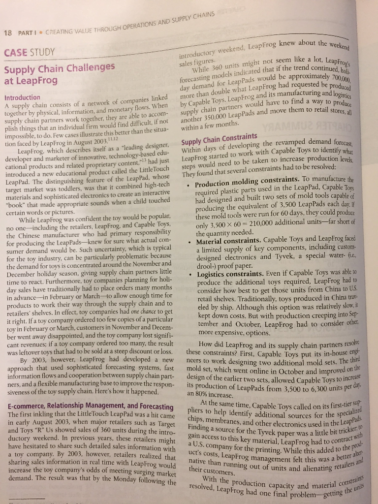 In the chapter, we described agility as an