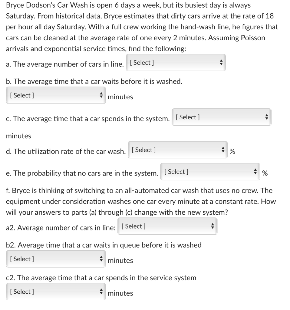 Bryce Dodson's Car Wash is open 6 days a week,