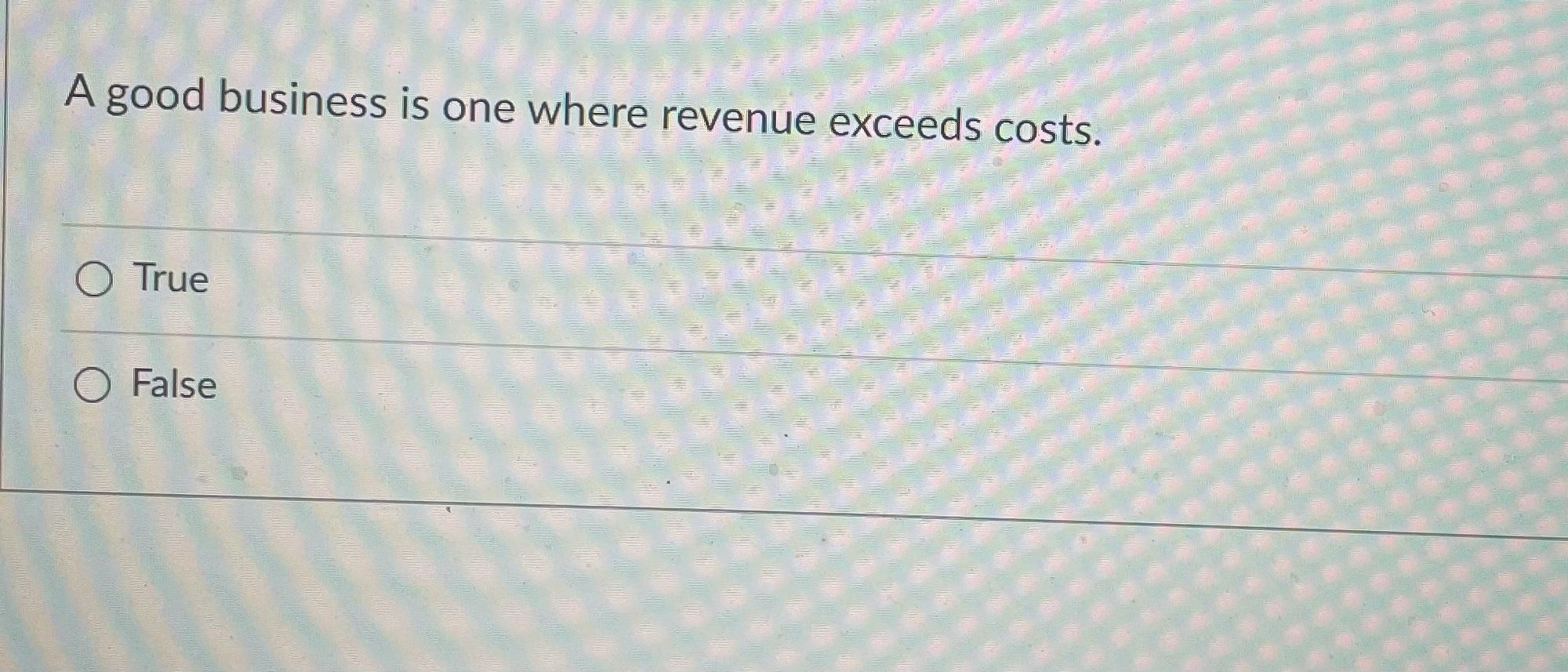 Cost of goods sold tells you how much profit you