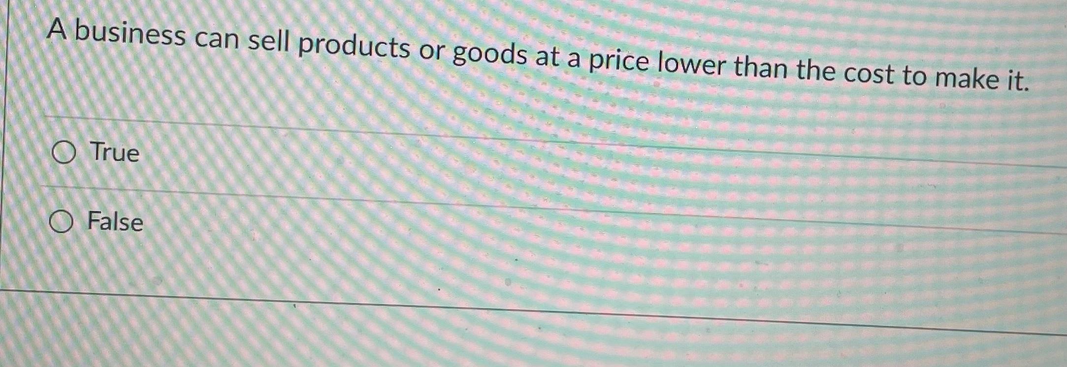 Cost of goods sold tells you how much profit you