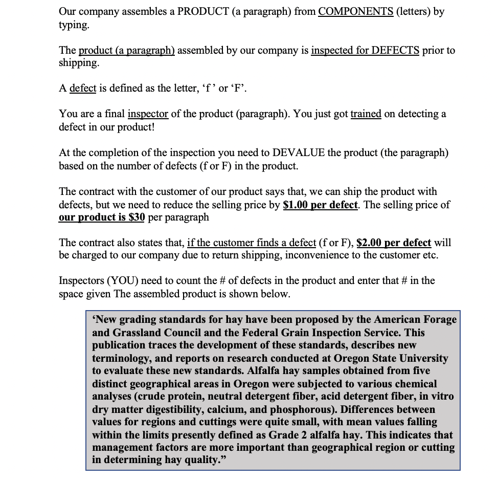 Who is responsible for the defects? Our company