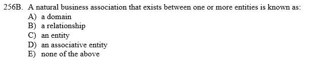 256B. A natural business association that exists
