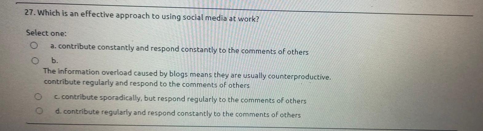 24. Which practice in writing emails would most