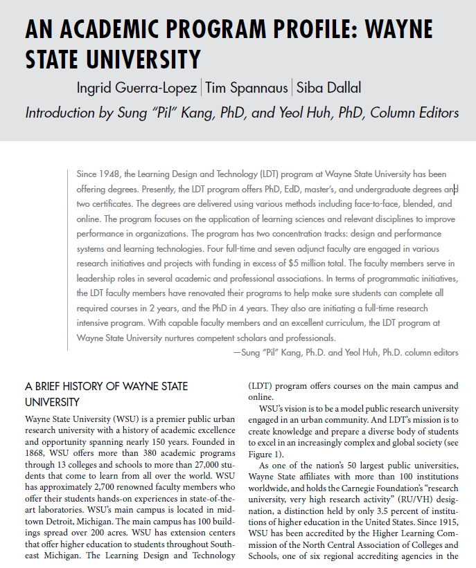 Summerize it in 300 words AN ACADEMIC PROGRAM