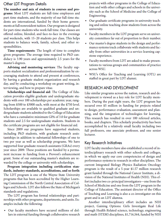 Summerize it in 300 words AN ACADEMIC PROGRAM