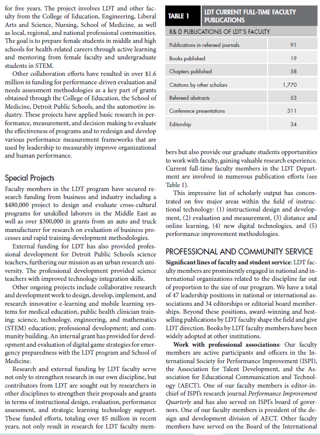 Summerize it in 300 words AN ACADEMIC PROGRAM