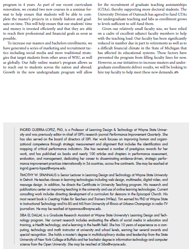 Summerize it in 300 words AN ACADEMIC PROGRAM