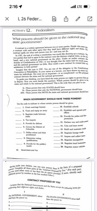 Activity 1- (complete Activity 12, pg. 50,