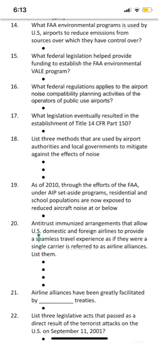 6:13 14. What FAA environmental programs is used