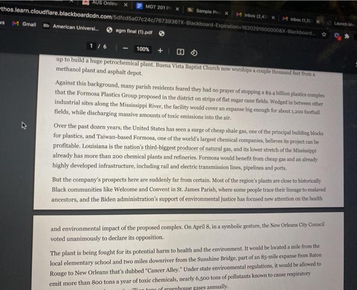 Read the following article (5 pages): Mufson,