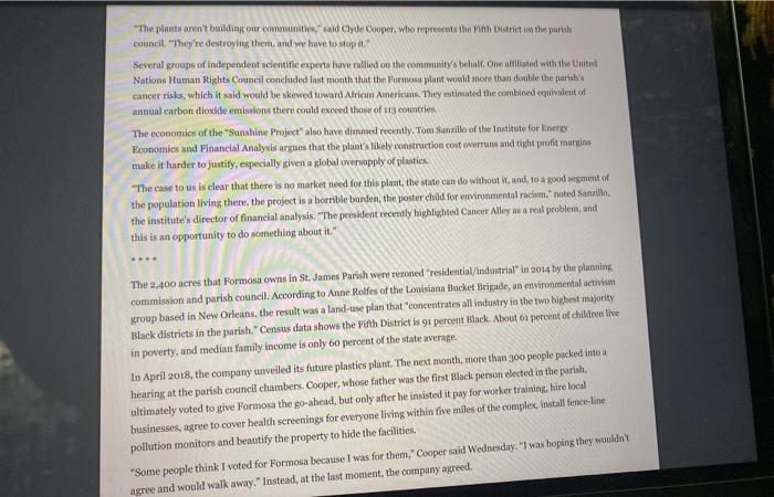 Read the following article (5 pages): Mufson,