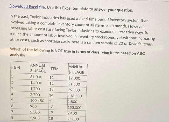 Download Excel file. Use this Excel template to