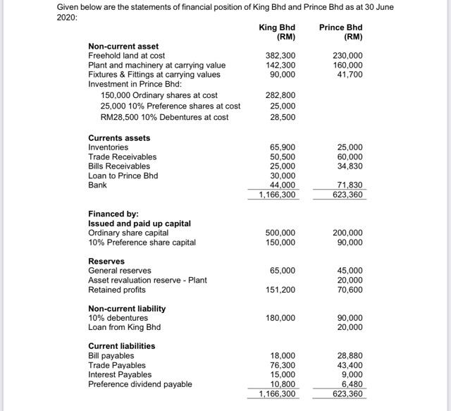 i only want the workings on question 1-8, Given