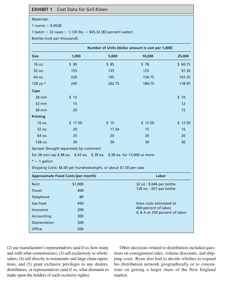 CASE STUDY 9 - THE GRIL-KLEEN CORPORATION. PLEASE