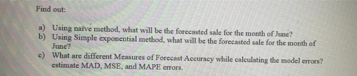 Find out: a) Using nave method, what will be the