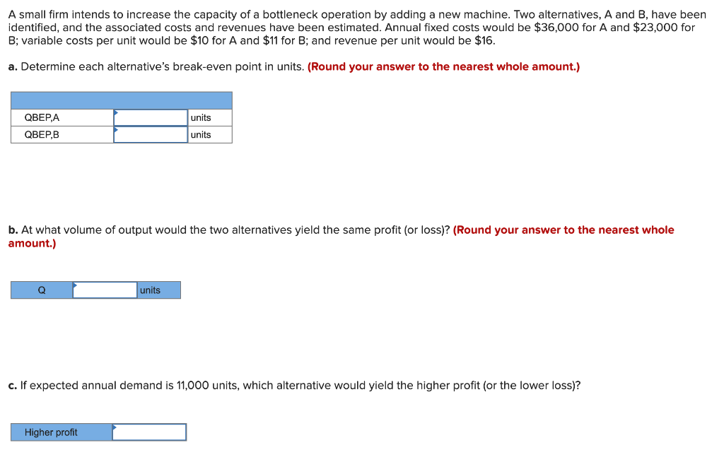A small firm intends to increase the capacity of