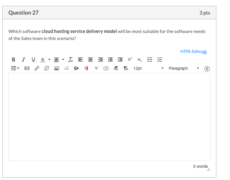 Section II - Scenario Analysis: [40 Points] Read