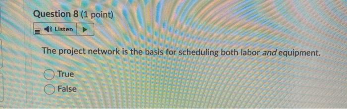 Question 1 (1 point) Listen Activity splitting is