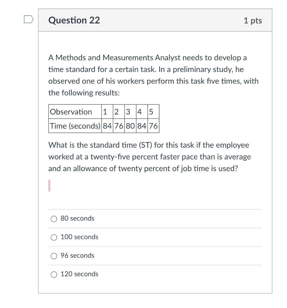 A Methods and Measurements Analyst needs to