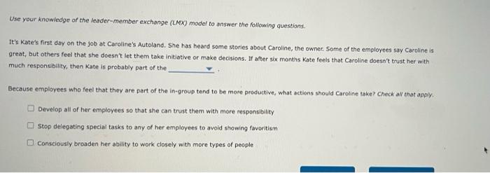 The drop down options for the second question is
