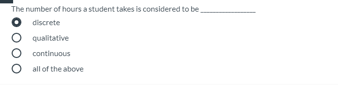 The number of hours a student takes is considered