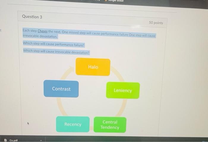 Co.pdf Question 3 50 points Each step Choses the