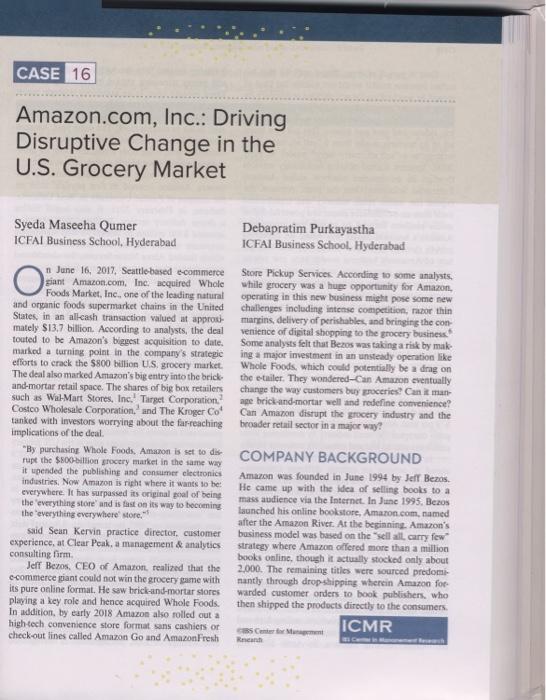 Case Study: Amazon.com, Inc: Driving Disruptive