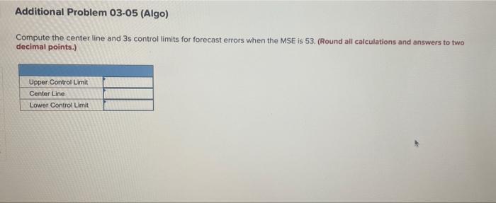 Additional Problem 03-05 (Algo) Compute the
