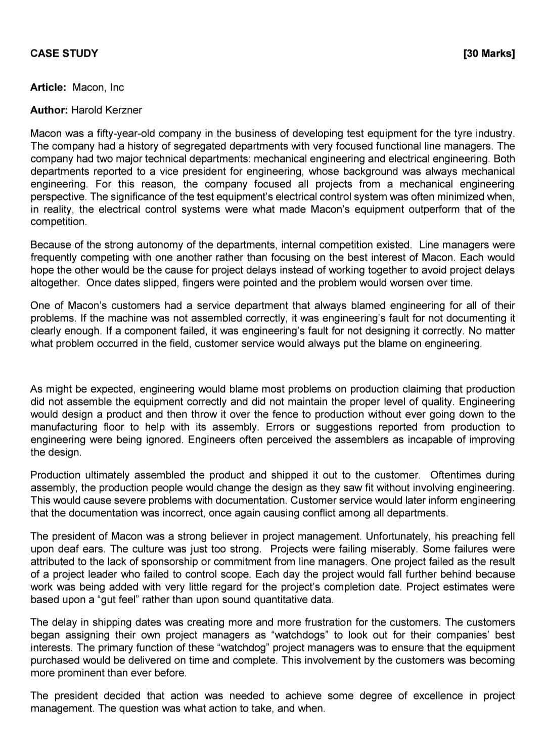 project management please answer Q1 kindly follow