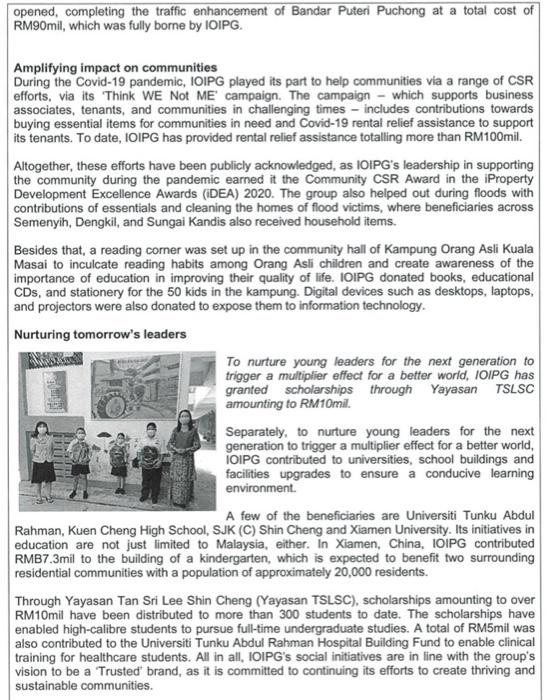 4. Identify ONE (1) personality trait that will