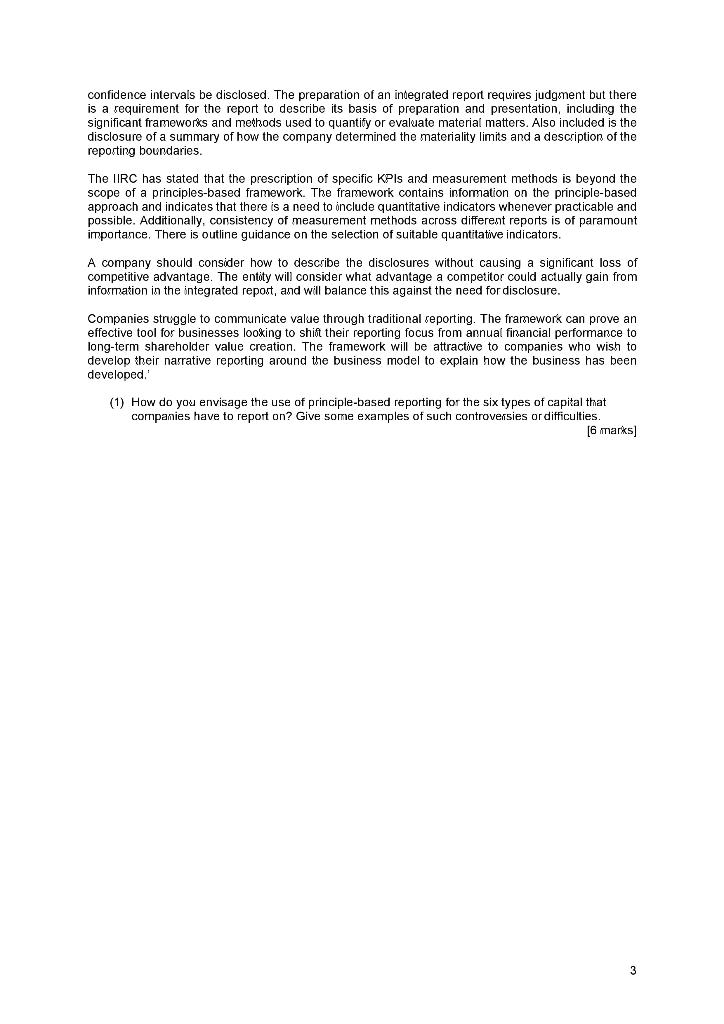 INTEGRATED REPORTING SIR> The integrated report