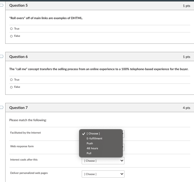 D Question 5 1 pts "Roll overs" off of main links