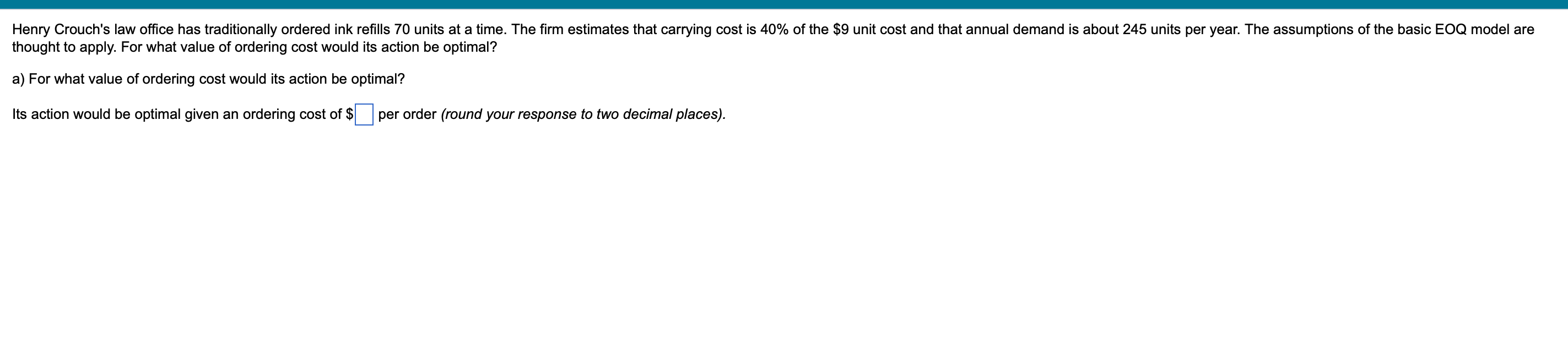 Henry Crouch's law office has traditionally