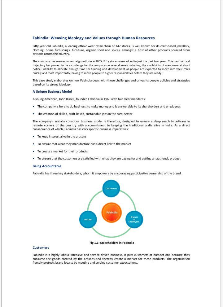 Fabindia: Weaving Ideology and Values through